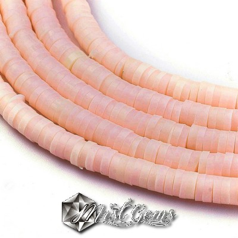 Discuri din argila polimerica-vinil-4mm,roz pale