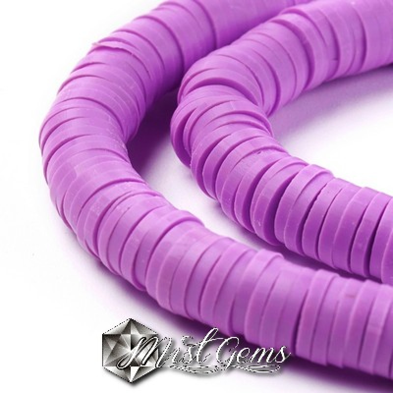 Discuri din argila polimerica-vinil-4mm,mov neon