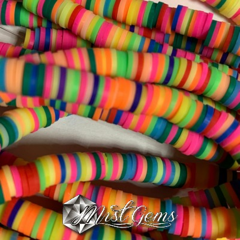 Discuri din argila polimerica-vinil-6mm,multicolore