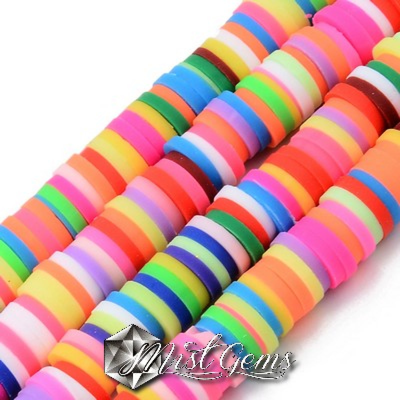 Discuri din argila polimerica-vinil-6mm,multicolore 2