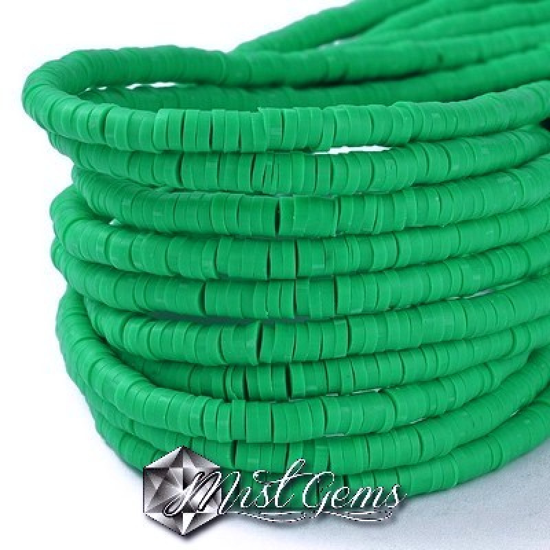 Discuri din argila polimerica-vinil-4mm,verde