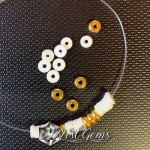 Margele metalice disc 3.8 mm-20 buc.