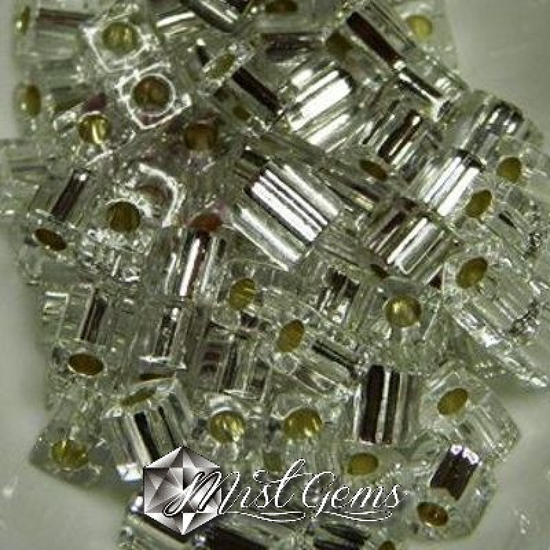Miyuki Square Beads SB 0001 Crystal Silver Lined 4mm