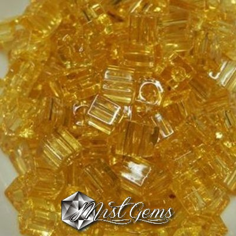 Miyuki Square Beads SB0132 Transp Light Topaz-4mm