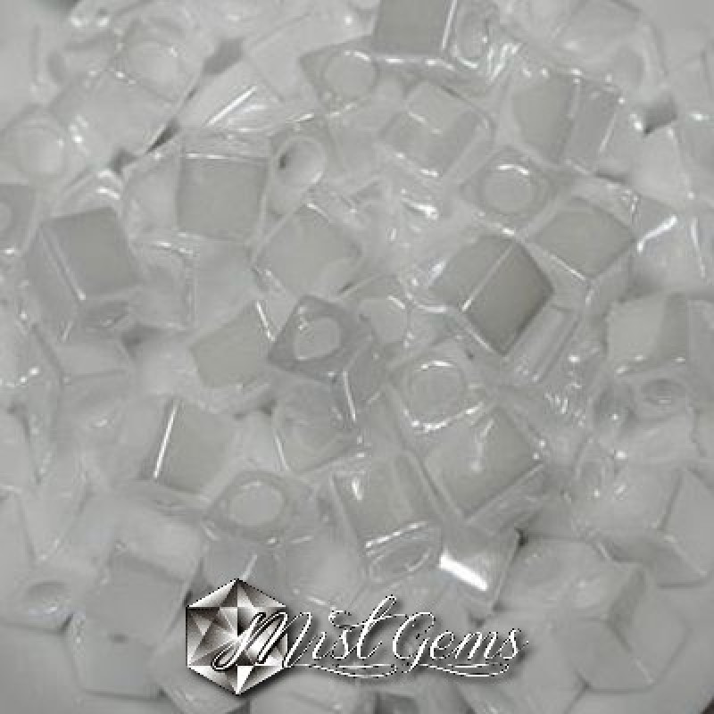 Miyuki Square Beads SB0420 White Pearl Ceylon-4mm