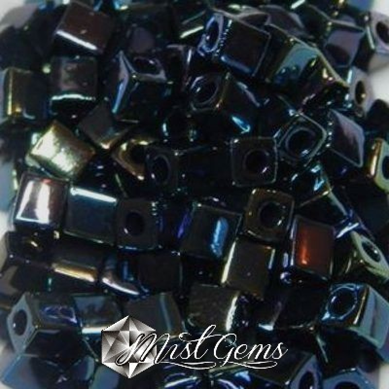 Miyuki Square Beads SB0452 Metallic Dark Blue Iris-4mm
