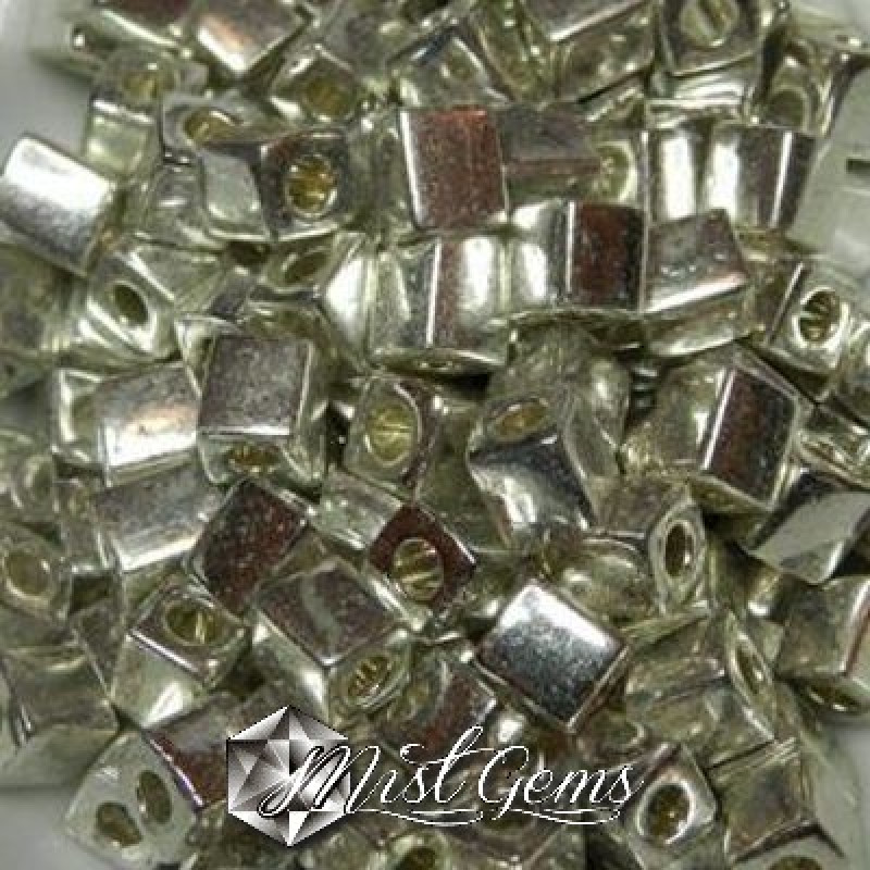 Miyuki Square Beads SB1051 Galvanized Silver-4mm
