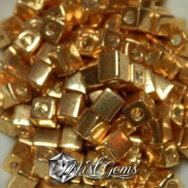 Miyuki Square Beads SB1053 Galvanized Yellow Gold-4mm