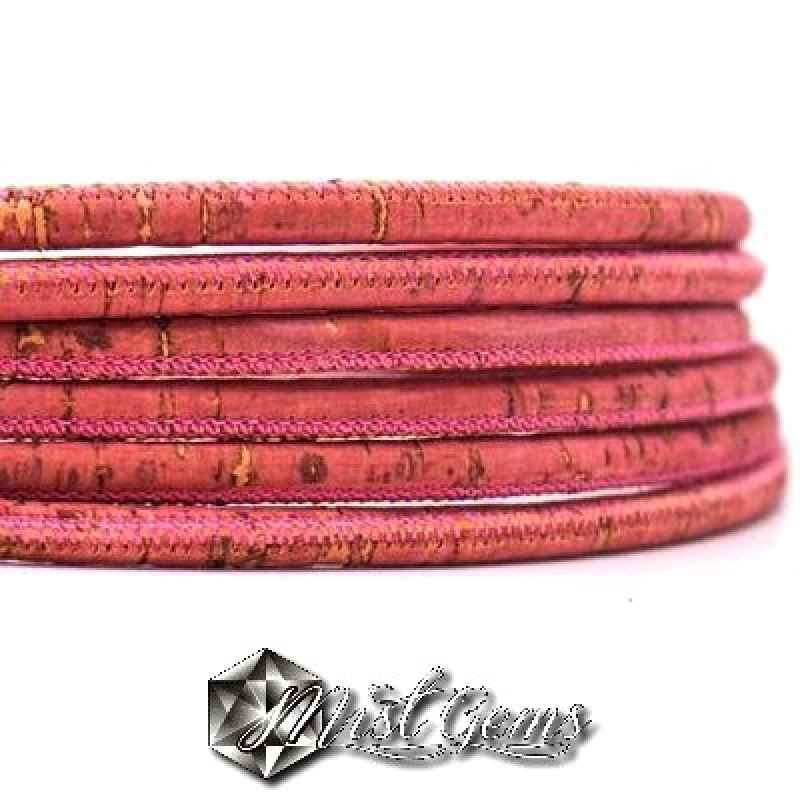 Snur din pluta 5mm,roz -0.2m