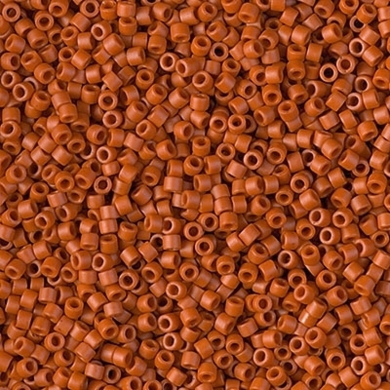 Delica 11/0 DB 2287 Matted Opaque Glazed Persimmon