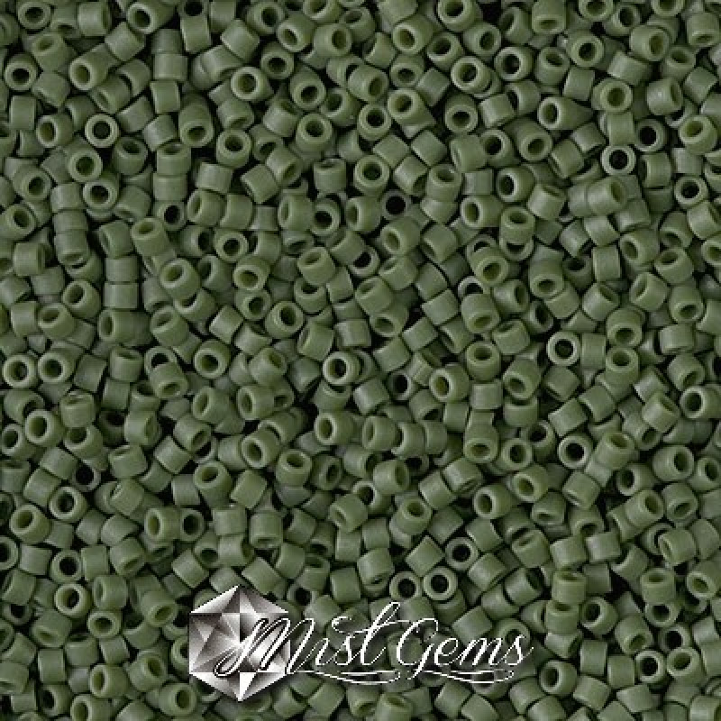 Delica 11/0 DB 2291 Matted Opaque Glazed Avocado