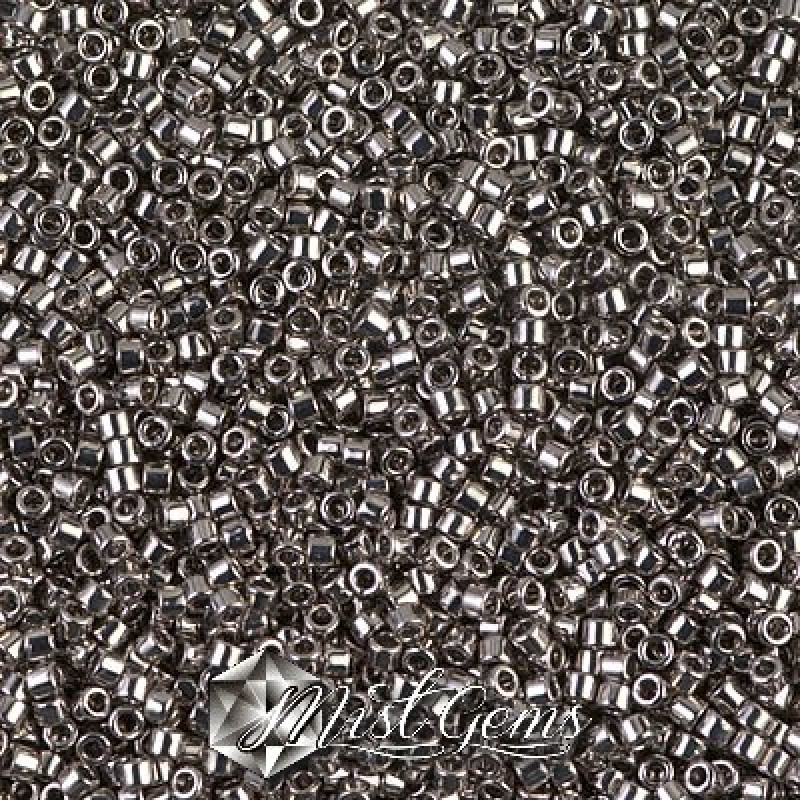 Delica 11/0 DB 0021 (DB21) Metallic Dark Nickel Silver