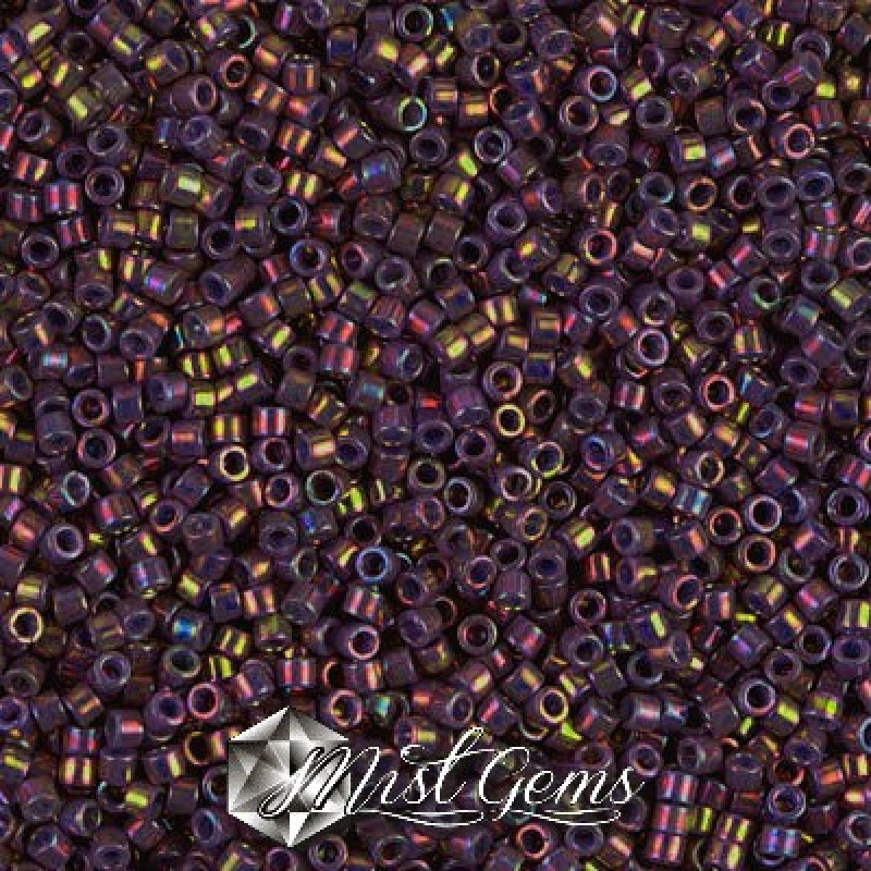 Delica 11/0 DB 0134 (DB134) Opaque Purple Grey Rainbow Luster