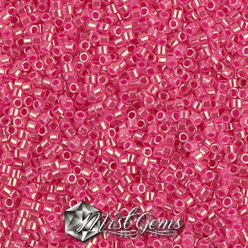 Delica 11/0 DB 0247 Lined Crystal Fuchsia