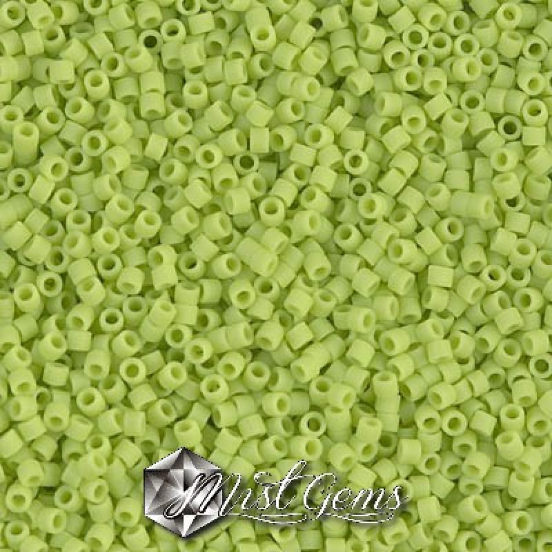 Delica 11/0 DB 0763 Opaque Chartreuse Matted