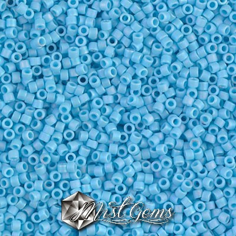 Delica 11/0 DB 0879 Opaque Sky Blue AB Matted