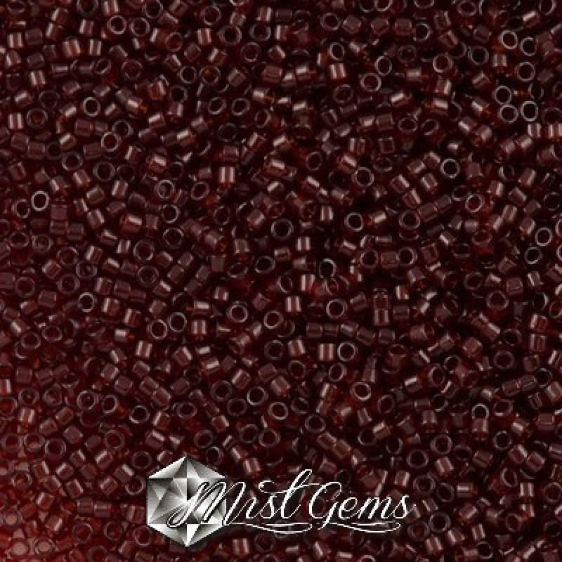 Delica 11/0 DB 1102 Transparent Dark Cranberry