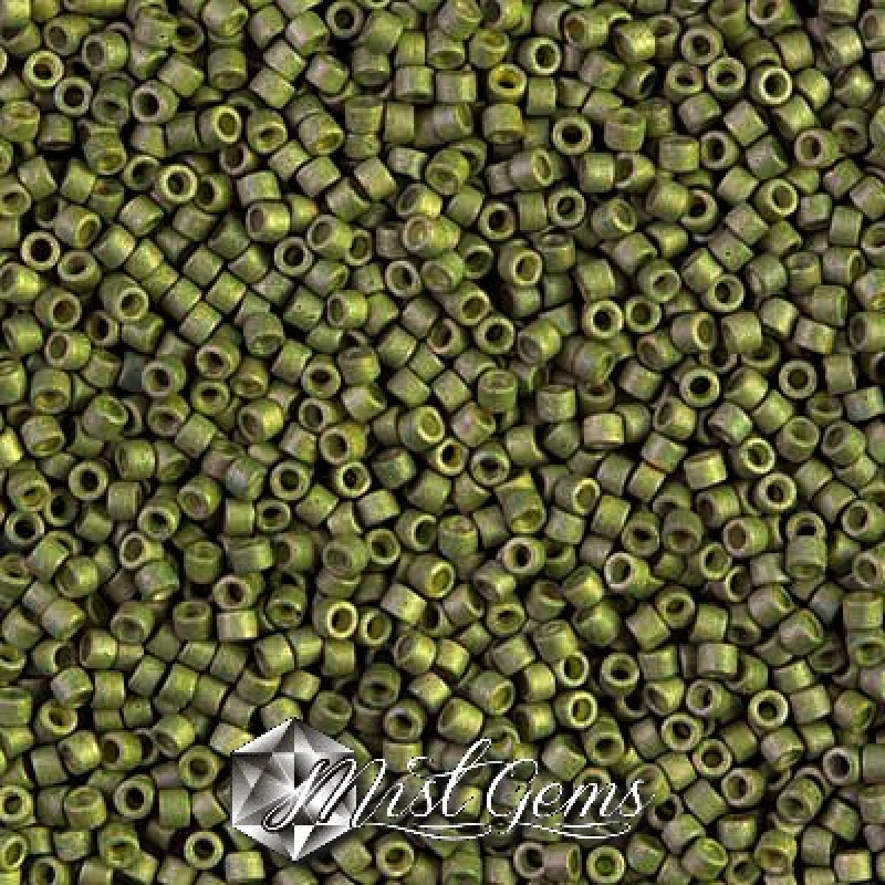 Delica 11/0 DB 1170 Galvanized Matted Aloe