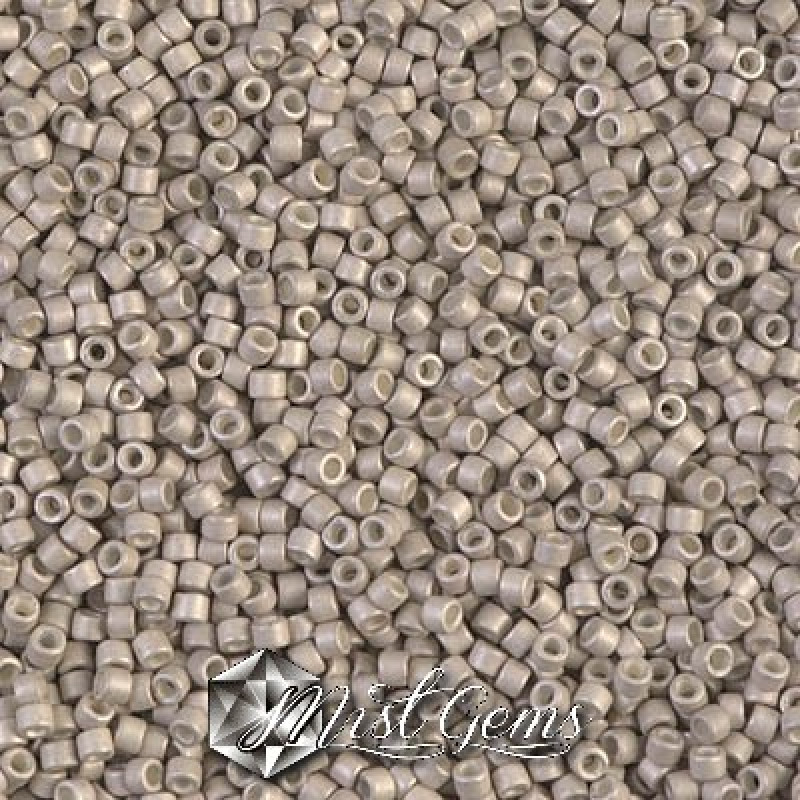 Delica 11/0 DB 1176 Galvanized Matted Ash Grey