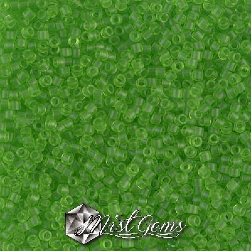 Delica 11/0 DB 1266 Matted Transparent Lime