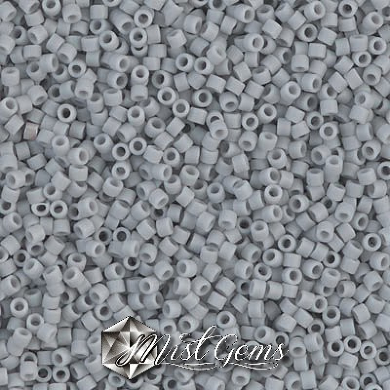 Delica 11/0 DB 1589 Matted Opaque Ghost Grey