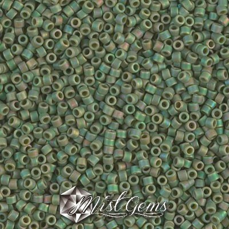 Delica 11/0 DB 1594 Matted Opaque Avocado AB
