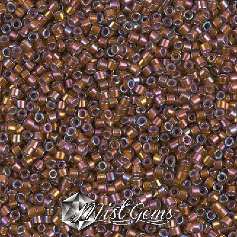 Delica 11/0 DB 1692 Silverlined Glazed Dark Honey AB