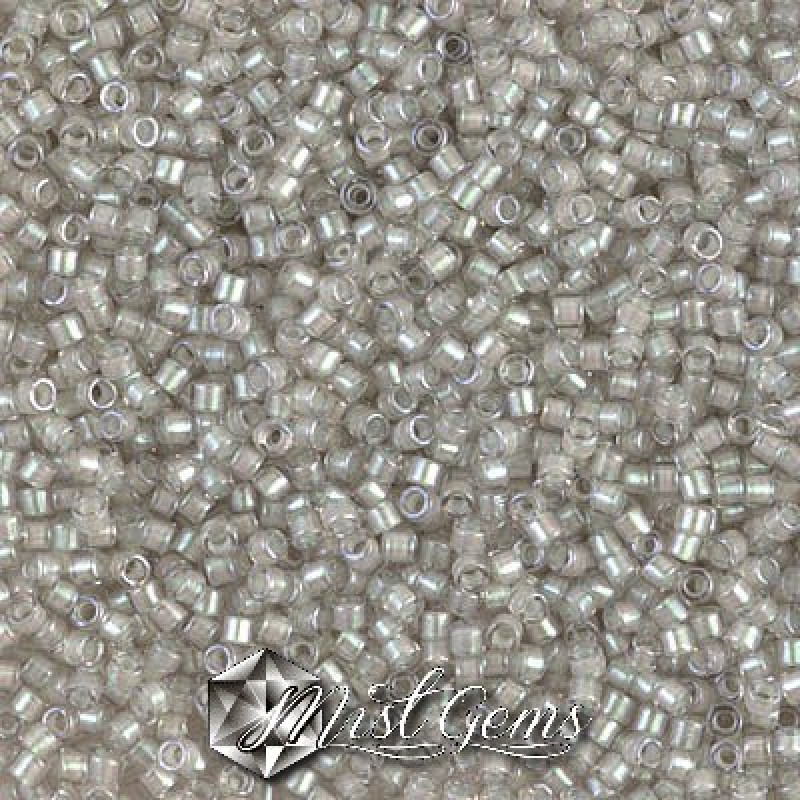 Delica 11/0 DB 1711 Pearl Lined Grey Mist AB