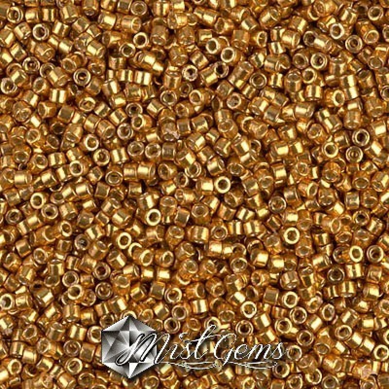 Delica 11/0 DB 1833 Duracoat Galvanized Yellow Gold