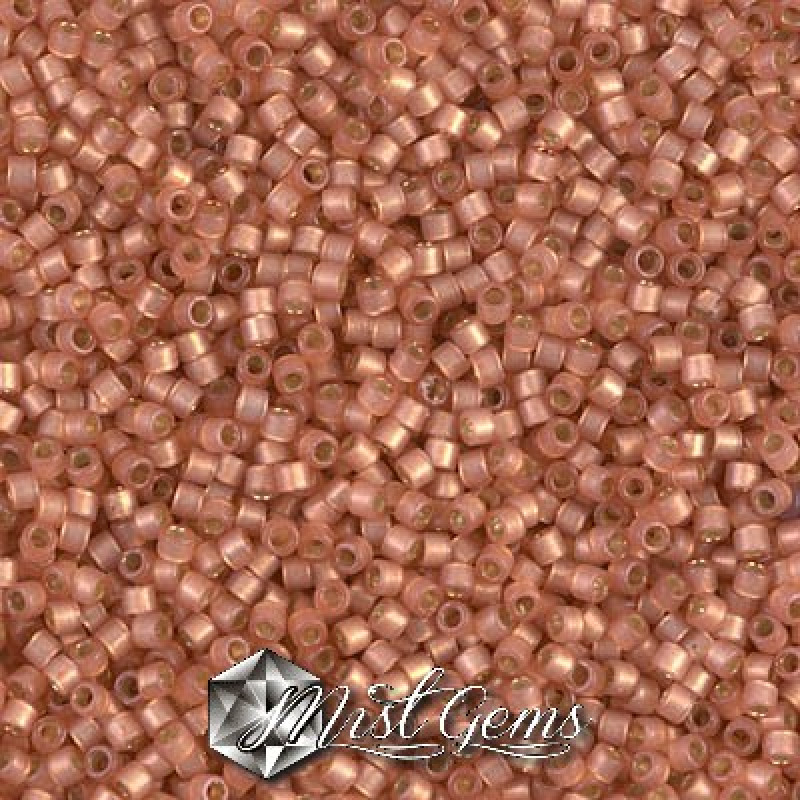 Delica 11/0 DB 2172 Duracoat Semi Matte Silver Light Dyed Copper