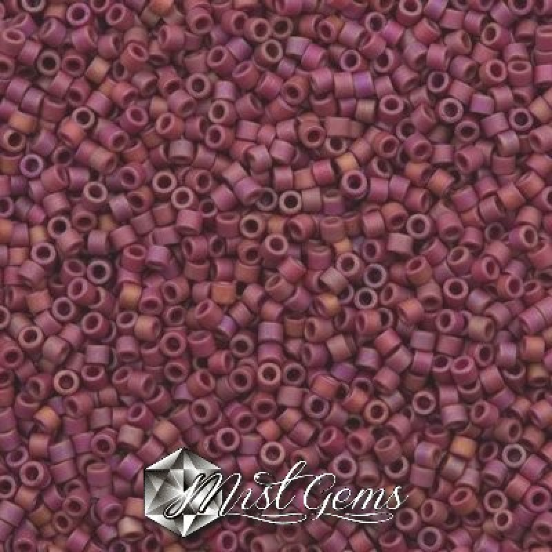 Delica 11/0 DB 2308 Matted Opaque Glazed Trillium Red AB