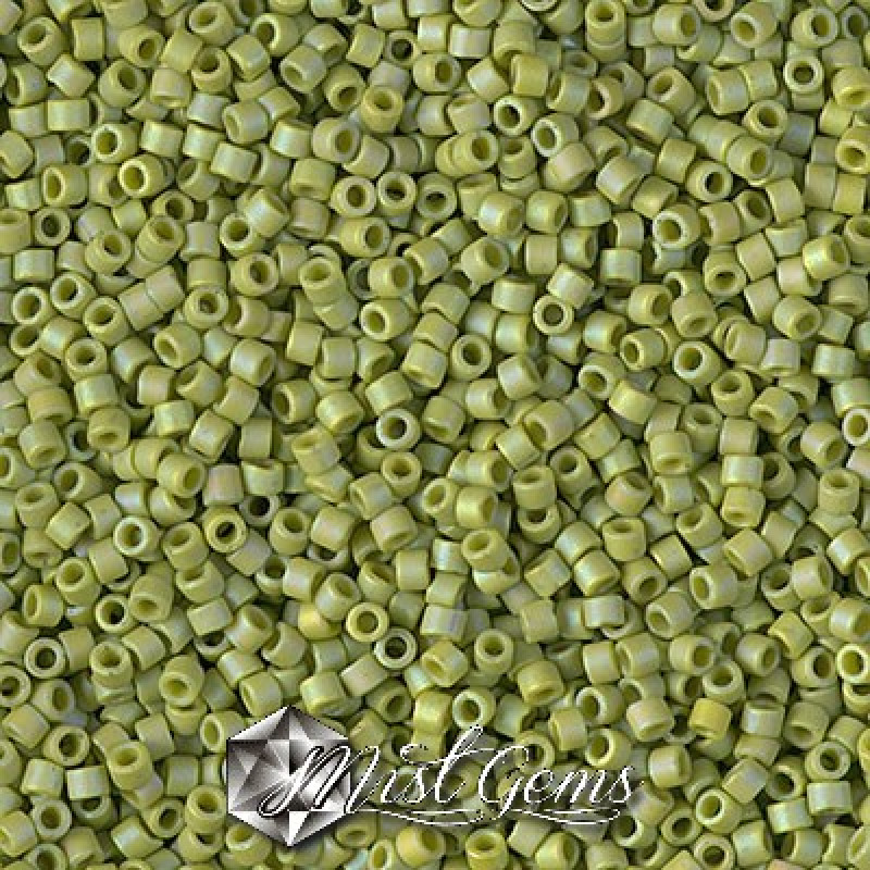 Delica 11/0 DB 2309 Matted Opaque Glazed Seaweed AB