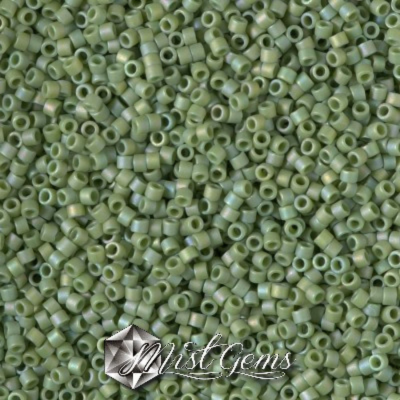 Delica 11/0 DB 2310 Matted Opaque Glazed Pistachio AB
