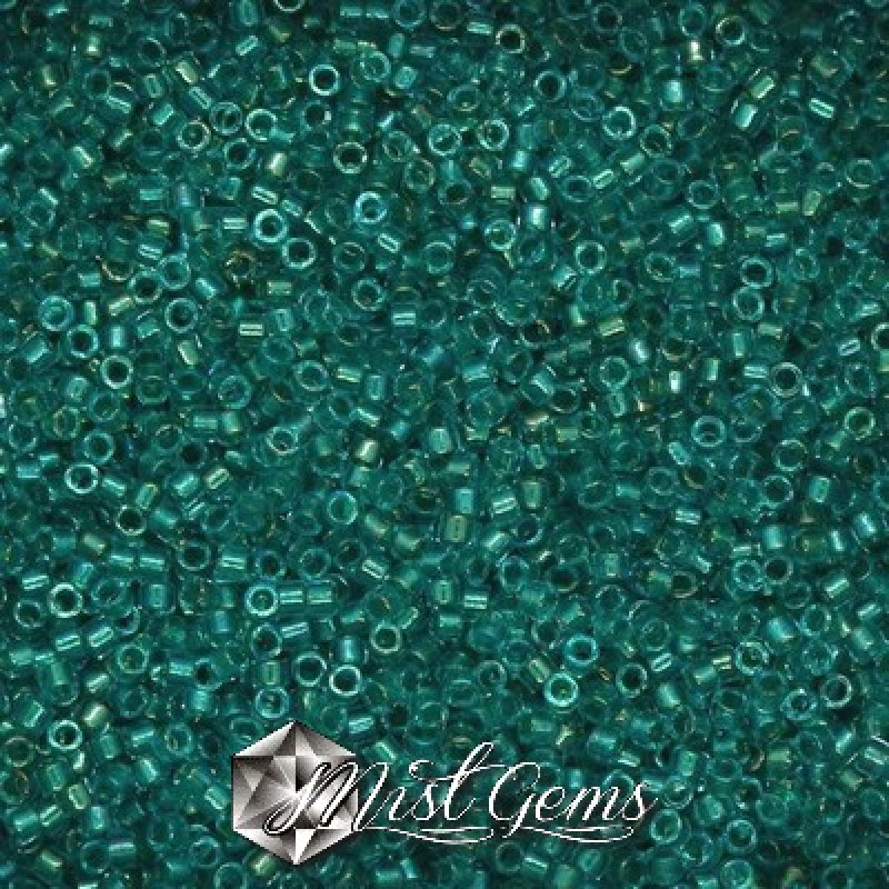 Delica 11/0 DB 2380 Fancy Lined Teal Green