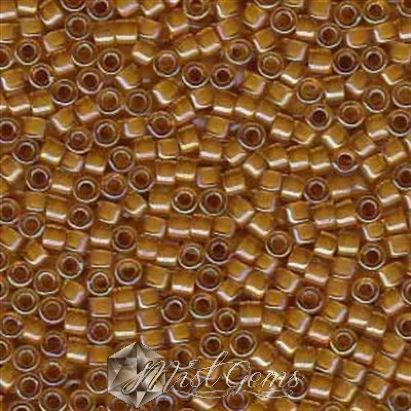 Delica 11/0 DB 0272 Golden Rod Lined Topaz AB