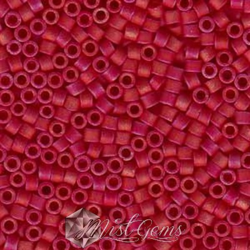 Delica 11/0 DB 0362 Opaque Red AB Matted