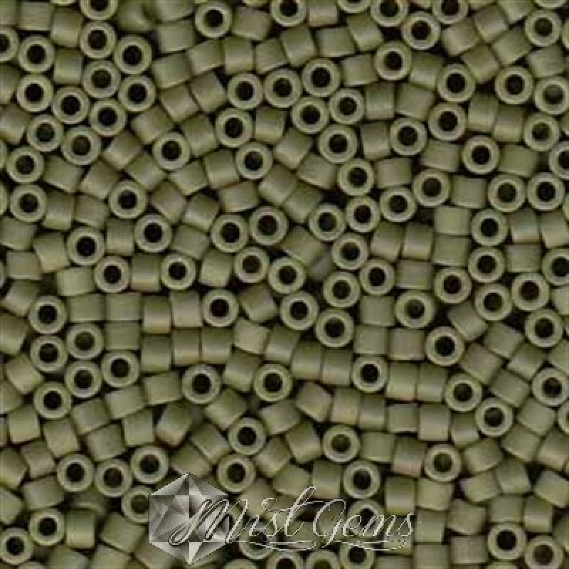 Delica 11/0 DB 0391 Opaque Olivine Matted