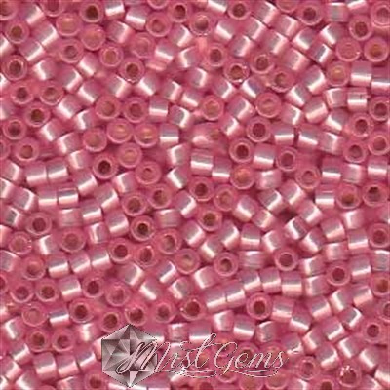 Delica 11/0 DB 0625 Silver Lined Pink Alabaster Dyed