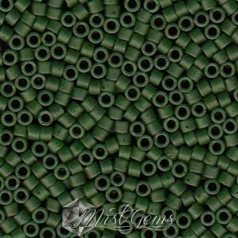 Delica 11/0 DB 0797 Opaque Olive Matted Dyed
