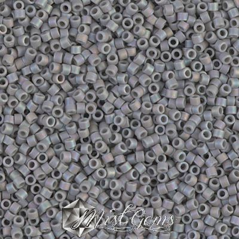 Delica 11/0 DB 0882 Opaque Gray AB Matted