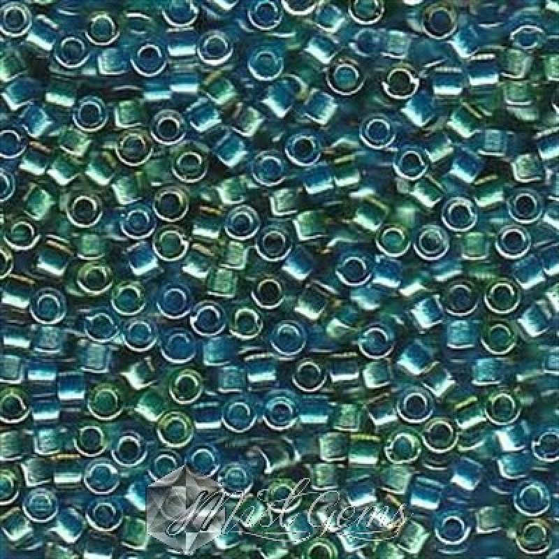 Delica 11/0 DB 0985 Lined Green-Blue Mix