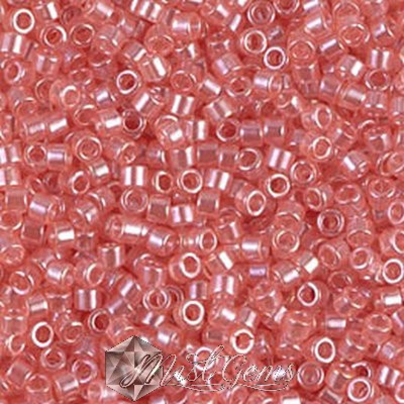 Delica 11/0 DB 1481 Transparent Salmon Luster