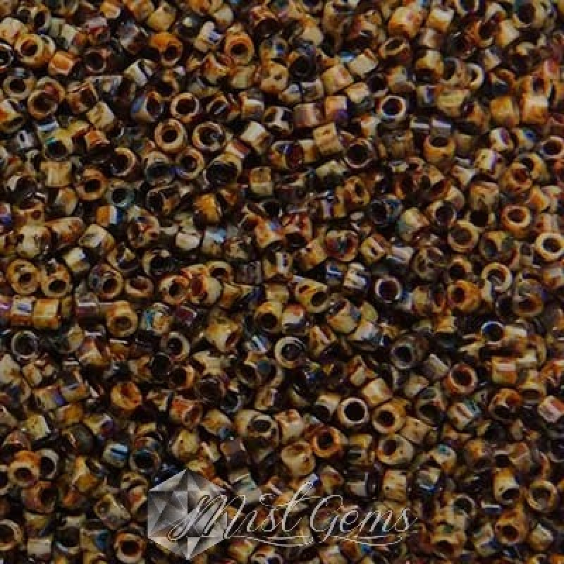 Delica 11/0 DB 2267 Opaque Brown Picasso