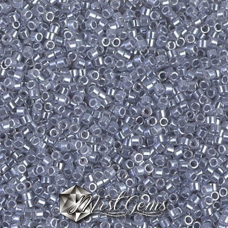 Delica 11/0 DB 0242 Lined Crystal Grey
