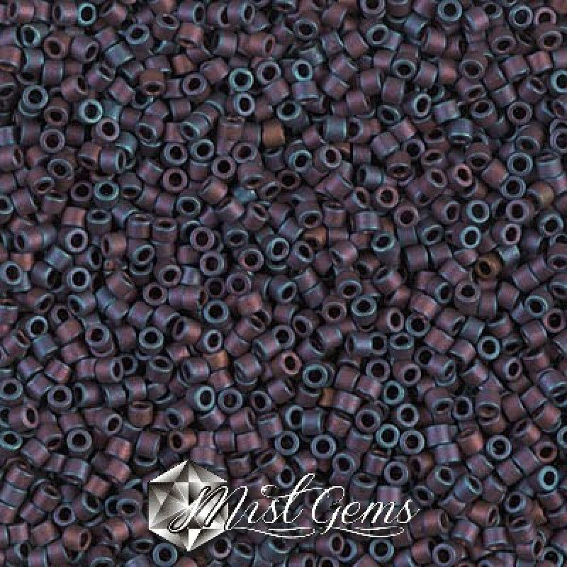 Delica 11/0 DB 0323 Matted Metallic Copper Rainbow Iris