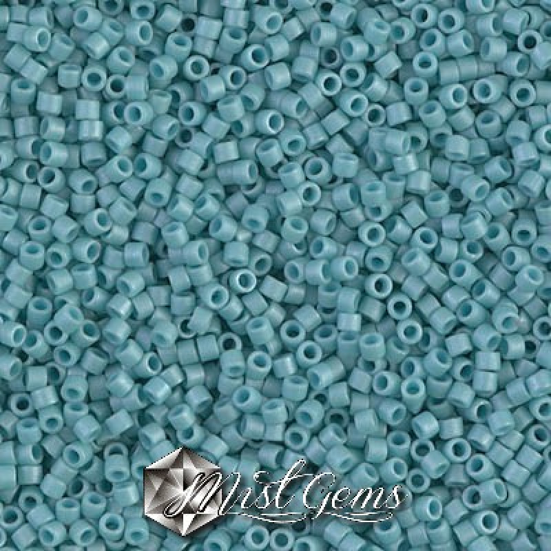 Delica 11/0 DB 0375 Opaque Turquoise Aqua Matted