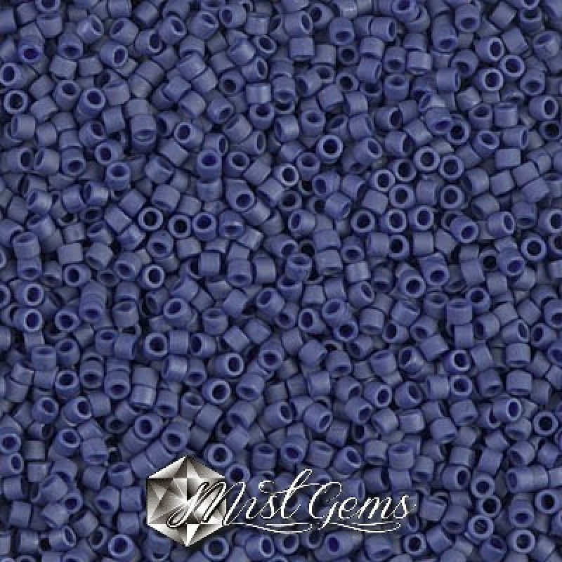 Delica 11/0 DB 0377 Metallic Dark Grey-Blue Matted