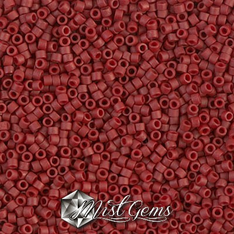 Delica 11/0 DB 0378 Metallic Dark Maroon Matted