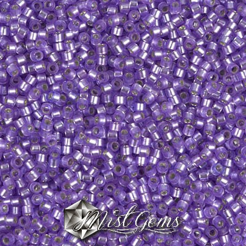 Delica 11/0 DB 0694 Silver Lined Purple Half Matted Dyed