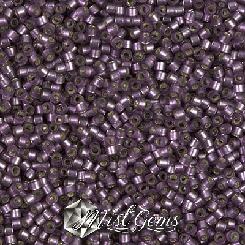 Delica 11/0 DB 0695 Silver Lined Violet Half Matted Dyed